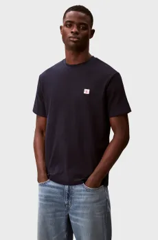 Мужская темно-синяя футболка WAFFLE WOVEN LABEL Синий XL Calvin Klein Jeans LV04RD008G