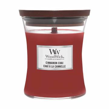 Ароматическая свеча в стакане WoodWick Hourglass Candle Mini Cinnamon Chai, 85 г