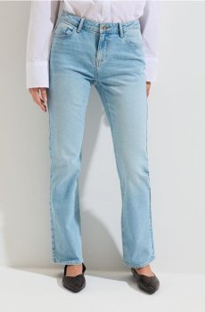 Прямі джинси - бірюзовий