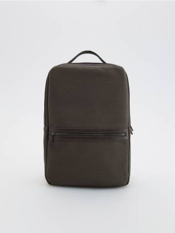 Reserved - Рюкзак з ручкою - темно коричневий - 839FD-89X Reserved - Рюкзак з ручкою - темно коричневий - 839FD-89X