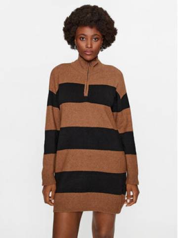 Noisy May Трикотажна сукня 27028637 Коричневий Regular Fit Noisy May Трикотажна сукня 27028637 Коричневий Regular Fit