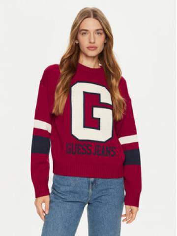 Guess Jeans Светр W4BR11 Z3HN2 Червоний Regular Fit Guess Jeans Светр W4BR11 Z3HN2 Червоний Regular Fit