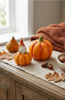 Стояча прикраса у формі гарбуза - помаранчевий