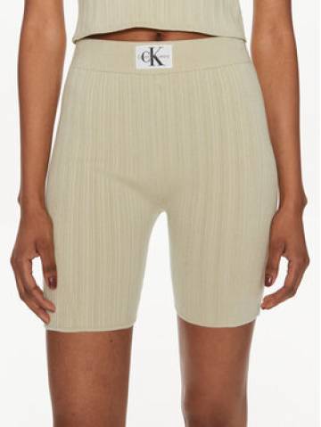 Calvin Klein Jeans Велосипедки Label J20J223138 Зелений Slim Fit Calvin Klein Jeans Велосипедки Label J20J223138 Зелений Slim Fit