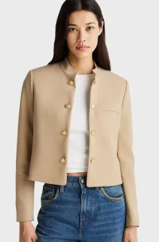 Женский бежевый жакет PUNTO SHORT SB BLAZER JACKET Бежевый 32 Tommy Hilfiger WW0WW44607