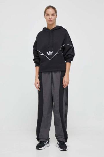 Спортивные штаны adidas Originals цвет серый с узором Спортивные штаны adidas Originals цвет серый с узором