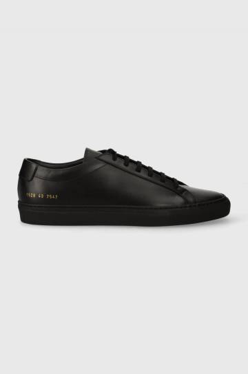 Кожаные кроссовки Common Projects Original Achilles Low цвет чёрный 1528 Кожаные кроссовки Common Projects Original Achilles Low цвет чёрный 1528
