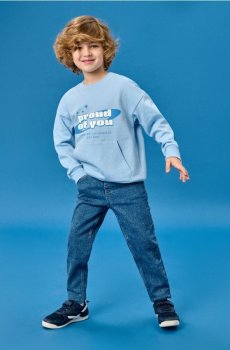 Джинси slim fit - темно-синій