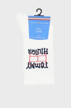 Детские белые носки (2 пары) GRAFFITI Белый 35-38 Tommy Hilfiger 701241835