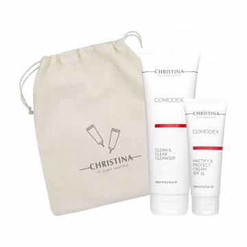 Набор для жирной и проблемной кожи лица Christina Gift Set Clean Skin For Oily & Problematic Skin (гель, 250 мл + крем, 75 мл) Набор для жирной и проблемной кожи лица Christina Gift Set Clean Skin For Oily & Problematic Skin (гель, 250 мл + крем, 75 мл)
