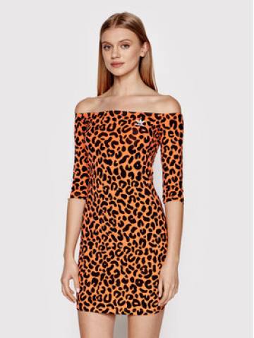 adidas Повсякденна сукня RICH MNISI HC4466 Оранжевий Slim Fit adidas Повсякденна сукня RICH MNISI HC4466 Оранжевий Slim Fit