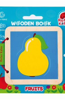Деревянная книжечка Roter Kafer Фрукты, от 1 года (RW3035)
