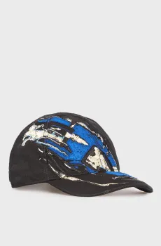 Мужская черная кепка C-EIFFEL CAPPELLO Черный S Diesel A19450 0PFAA