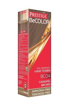 Безаммиачный оттеночный бальзам для волос Vips Prestige BeColor Semi-Permanent Hair Toner BC04 Карамельно-коричневый, 100 мл