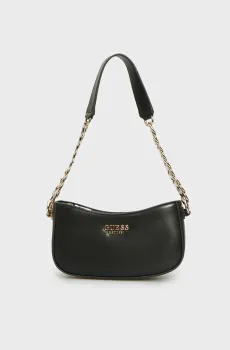 Женская черная сумка EVELUNE TOP ZIP SHOULDER BAG Черный ONESIZE Guess HWVG9353180
