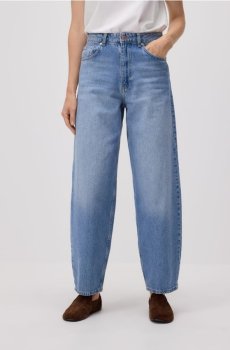 Reserved - Джинси barrel leg - синій - 627HF-55J