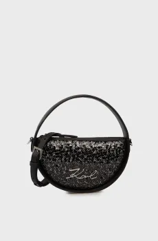 Женская черная сумка signature Черный ONESIZE Karl Lagerfeld A4W30105