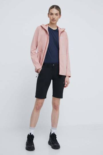 Куртка outdoor Jack Wolfskin Feldberg Hoody цвет розовый 1306863 Куртка outdoor Jack Wolfskin Feldberg Hoody цвет розовый 1306863