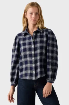 Женская темно-синяя рубашка в клетку Синий XS Levi’s® 003P4;0008