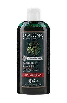 Шампунь Logona Farbreflex Shampoo для окрашенных красно-коричневых волос, с хной, 250 мл
