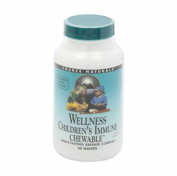 Поддержка иммунной системы для детей Source Naturals Wellness с ягодным вкусом, 60 жевательных конфет Поддержка иммунной системы для детей Source Naturals Wellness с ягодным вкусом, 60 жевательных конфет
