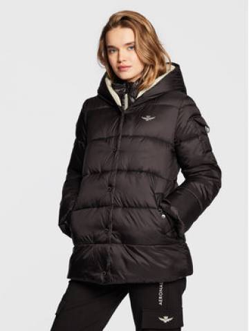 Aeronautica Militare Пуховик 222AB2044DCT2893 Чорний Regular Fit Aeronautica Militare Пуховик 222AB2044DCT2893 Чорний Regular Fit