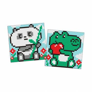 Уценка! Алмазная мозаика Ideyka Странные вкусности, на магнитной основе, 9*9 см, 2 шт (AMG1069)