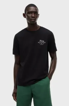 Мужская черная футболка SCRIPT STACK Черный XL Tommy Hilfiger MW0MW43224