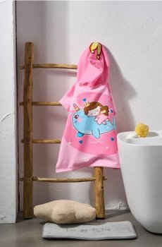 Бавовняний рушник 30x50 - пастельний рожевий