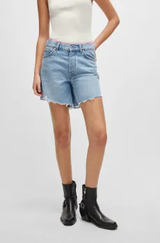 Женские голубые джинсовые шорты Голубой 25 HUGO 50513761;450