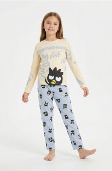 Піжамний комплект із двох предметів Hello Kitty - кремовий