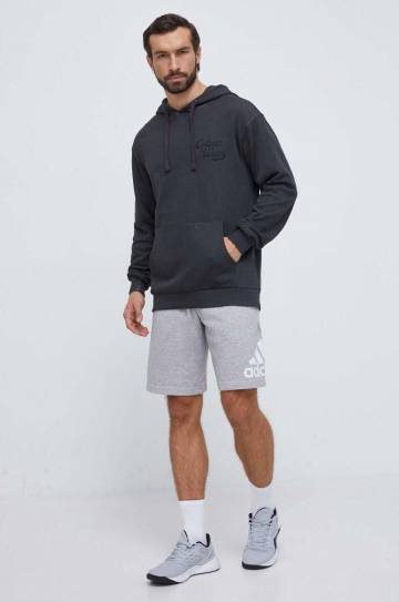 Хлопковая кофта Colourwear мужская цвет чёрный с капюшоном однотонная Хлопковая кофта Colourwear мужская цвет чёрный с капюшоном однотонная