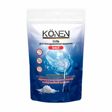 Соль для посудомоечных машин KONEN, 1.5 кг Соль для посудомоечных машин KONEN, 1.5 кг