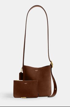 Замшевая сумочка Coach Suede Bleecker Bucket 21