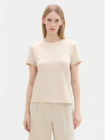 Tom Tailor Футболка 1043695 Бежевий Regular Fit Tom Tailor Футболка 1043695 Бежевий Regular Fit