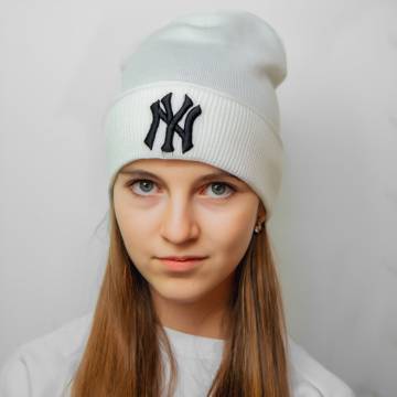 Шапки Lemanta Шапка New York біла (New York) Шапки Lemanta Шапка New York біла (New York)