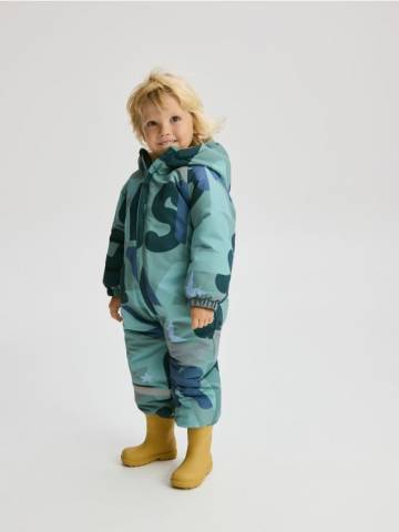 Reserved - Комбінезон з капюшоном - синьо-зелений - PL692-67X