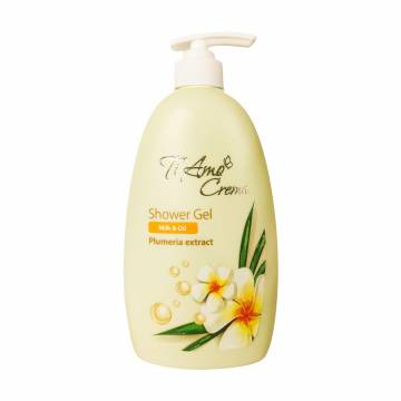Гель для душа Ti Amo Crema Milk & Oil Plumeria Extract Shower Gel, 400 мл Гель для душа Ti Amo Crema Milk & Oil Plumeria Extract Shower Gel, 400 мл