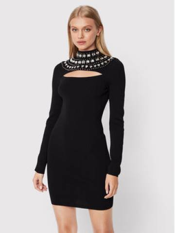 Pinko Коктейльна сукня Caffelatte 1G184Z A02G Чорний Regular Fit Pinko Коктейльна сукня Caffelatte 1G184Z A02G Чорний Regular Fit