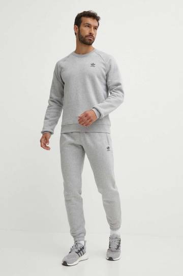 Спортивные штаны adidas Originals цвет серый меланж IY7359 Спортивные штаны adidas Originals цвет серый меланж IY7359