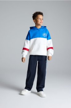 Reserved - Прямі штани з лампасами - темно-синій - 421HK-59X