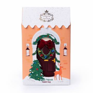Мыло твердое Essencias De Portugal The Red Christmas Door Пряничное, 150 г Мыло твердое Essencias De Portugal The Red Christmas Door Пряничное, 150 г