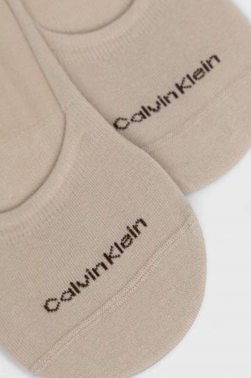 Носки Calvin Klein (2-pack) мужские цвет бежевый Носки Calvin Klein (2-pack) мужские цвет бежевый