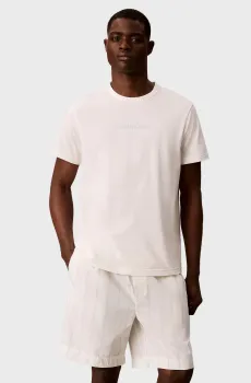 Мужская белая пижама (футболка, шорты) Белый XL Calvin Klein LV00NM2903