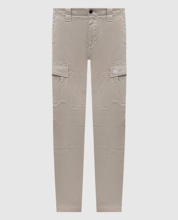 Карго цвета хаки с патчем логотипа