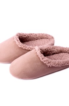 Женские комнатные тапочки Twins получешки, флис, лиловые, размер 36-37
