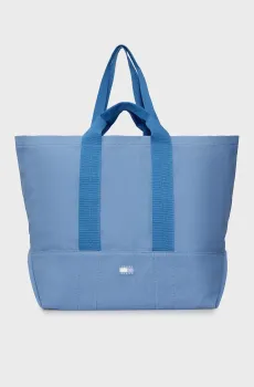 Женская голубая сумка TOTE EDITION CANVAS Голубой ONESIZE Tommy Jeans AW0AW17542