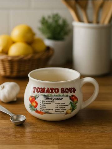 Чашка з принтом - червоний Чашка з принтом - червоний