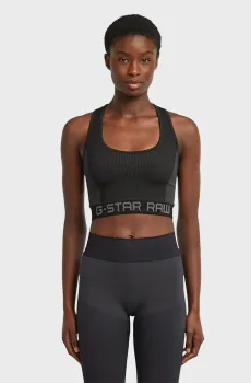 Женский темно-серый топ Seamless Серый XS G-Star RAW D26342,D989