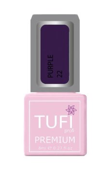 Уценка! Гель-лак для ногтей Tufi Profi Premium Purple 22 Пурпур, 8 мл